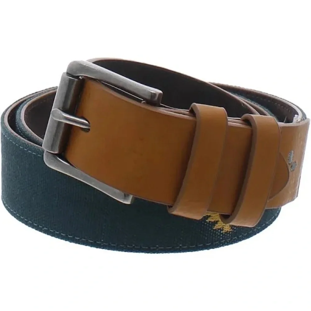 Sun + Stone faux leather‎ belt green brown NWT  L/XL 38-44 southwestern Cochiwan